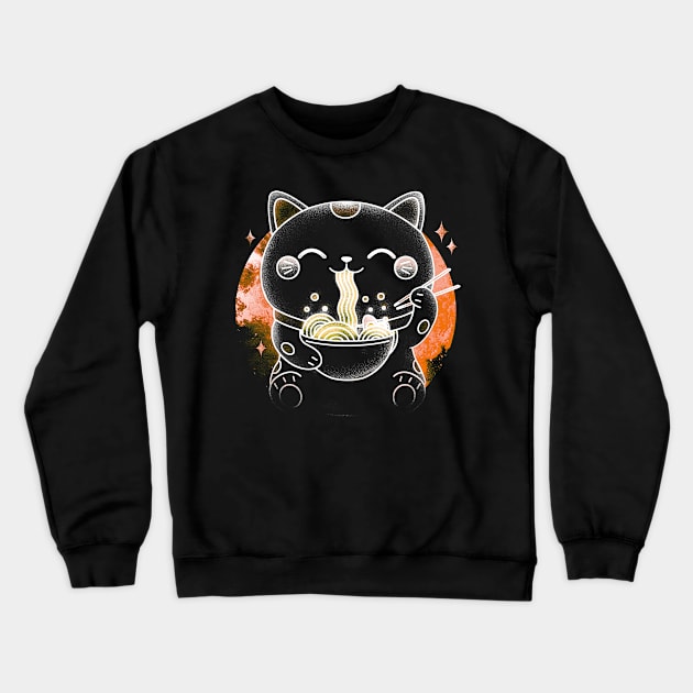 Ramen Maneki Neko Soul Crewneck Sweatshirt by Donnie